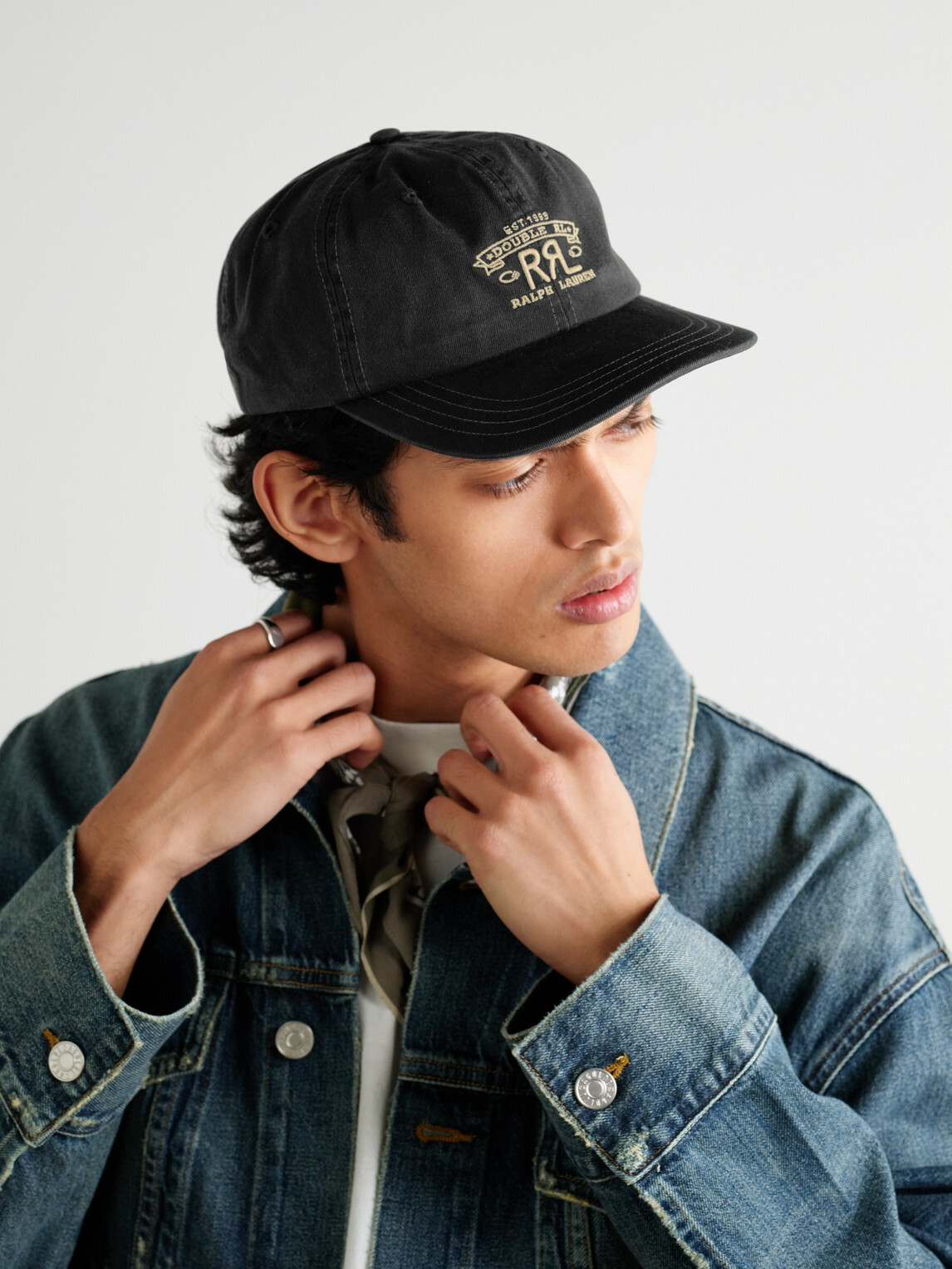 RRL - Logo-Embroidered Cotton-Twill Baseball Cap