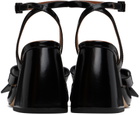 Shushu/Tong Black Bow Heeled Sandals