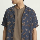 Kestin Men's Gorse Print Crammond Shirt in Dark Navy