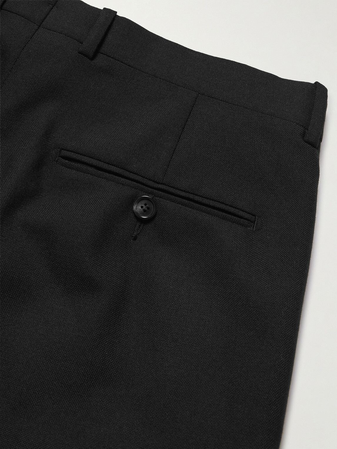 Husbands - Wide-Leg Linen Suit Trousers - Black