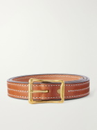 Yuketen - 2.5cm Leather Belt - Brown