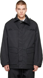 Seventh Black Pilot Parka Coat