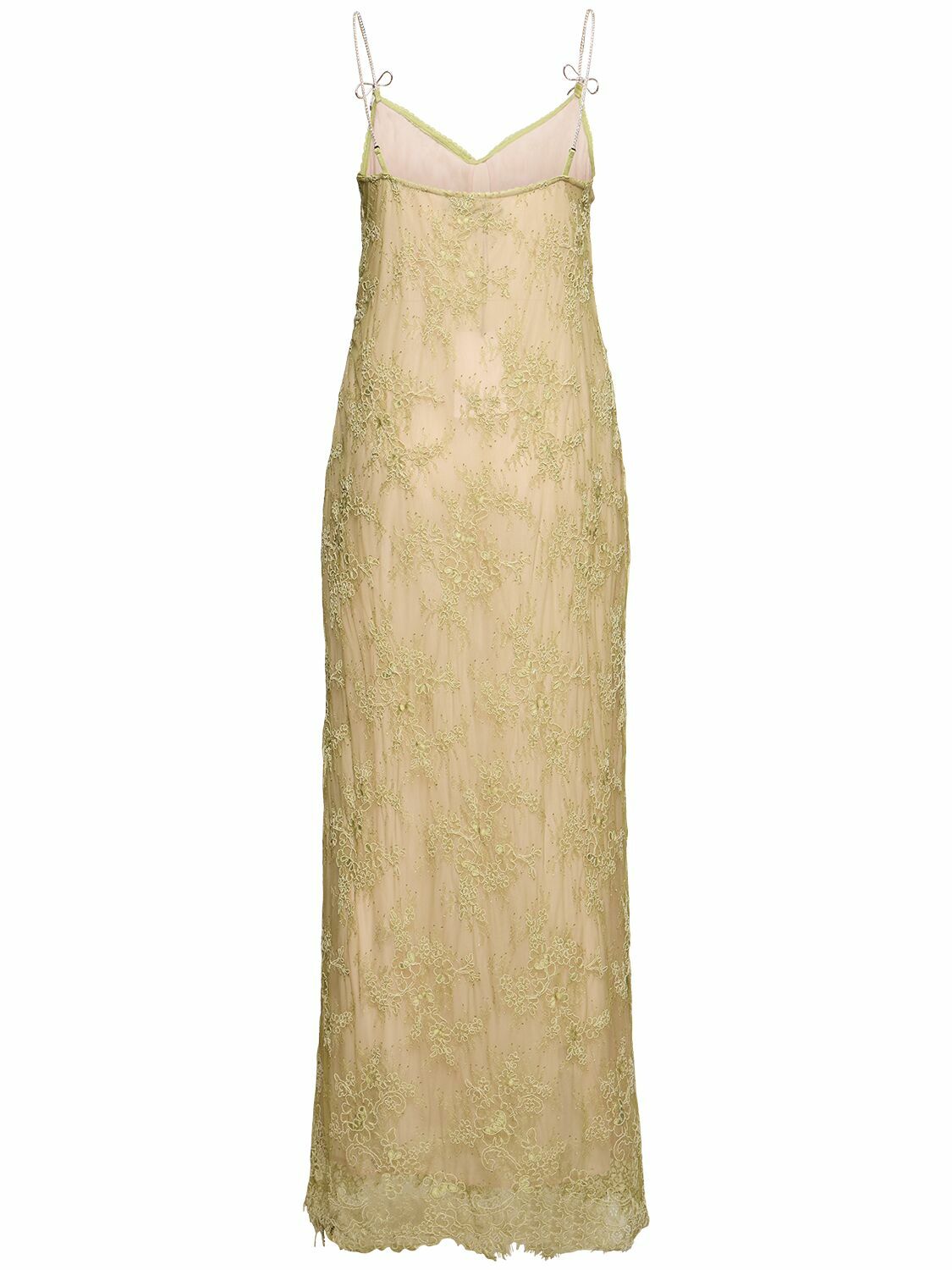 BLUMARINE Rebrod Lace Slip Dress Blumarine