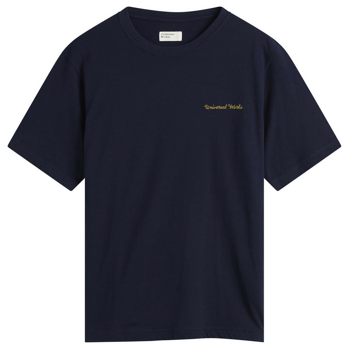 Universal Works Men's Wish You Were Here T-Shirt in Navy