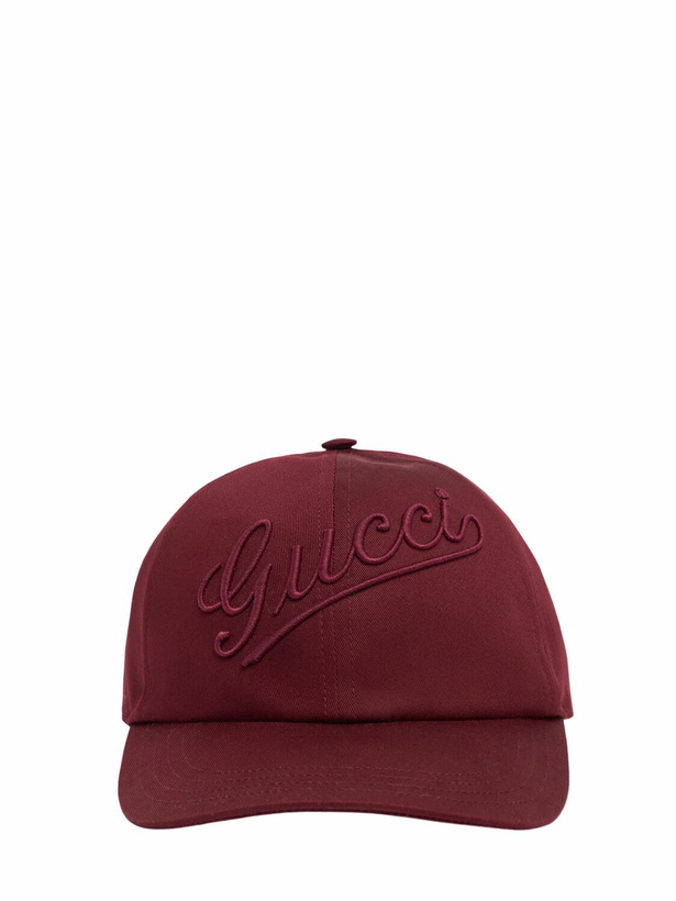 Photo: GUCCI Gucci Evere Cotton Baseball Cap