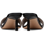 TOM FORD Black Patent Leather Mule Heeled Sandals