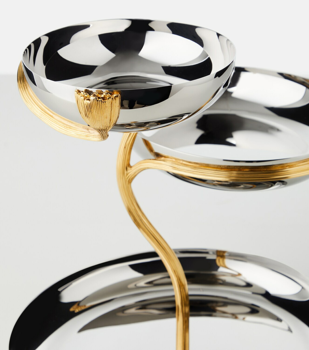 L'Objet Deco Leaves stainless steel stand