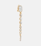Oscar de la Renta Crystal-embellished clip-on earrings