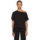 Ann Demeulemeester Black Elmer Off-the-Shoulder T-Shirt