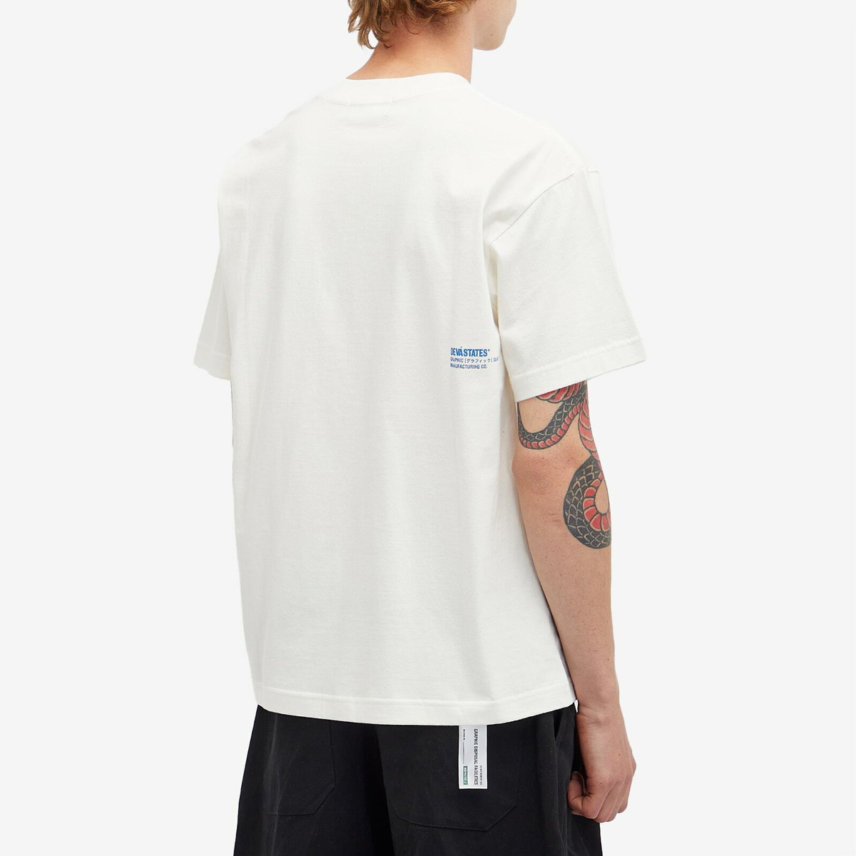 Deva States Men's Micro T-Shirt in Off White