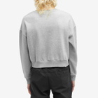 Napapijri Women's Box Cropped Sweat in Med Grey Mel