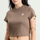 Nike Women's ACG Fitted T-Shirt in Mink Brown/Summit White