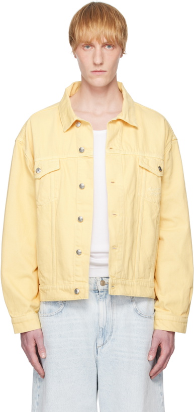 Photo: Maison Kitsuné Yellow Trucker Denim Jacket