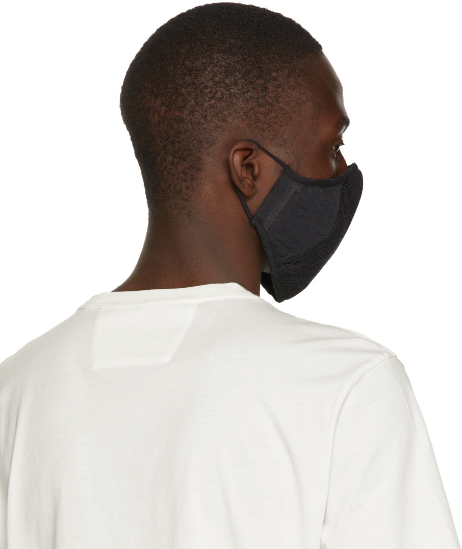 C.P. Company Black J-Mesh Mixed Face Mask