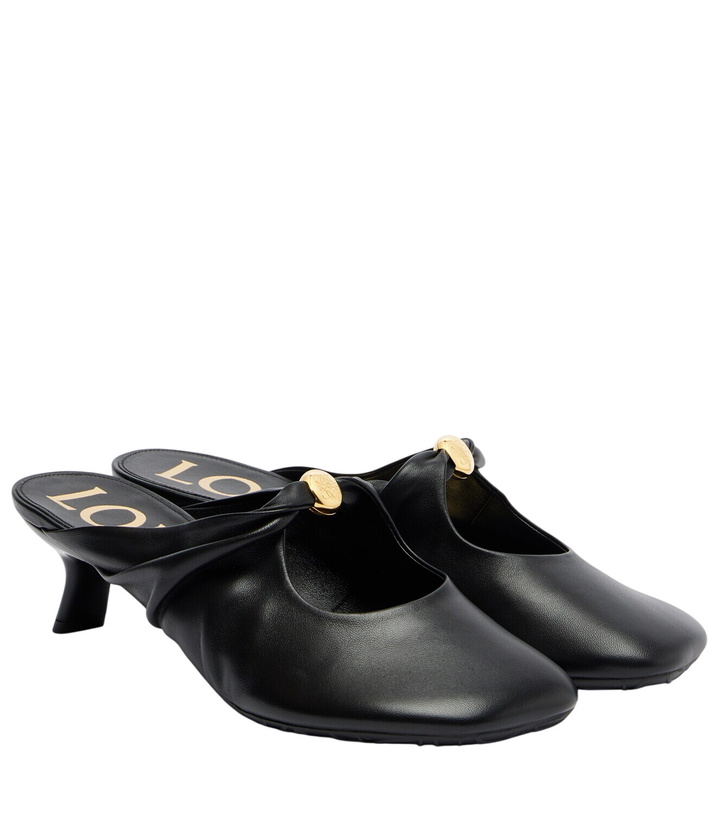 Photo: Loewe Pebble Soft leather mules