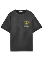 Duke And Dexter Sponsors Vintage Printed Cotton T-shirt Black And White