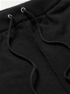 Balmain - Logo-Intarsia Wool and Cashmere-Blend Sweatpants - Black