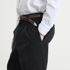 Le Père Men's Pleated Trousers in Navy