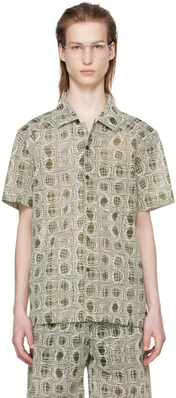 Photo: Olly Shinder Green Warp Shirt