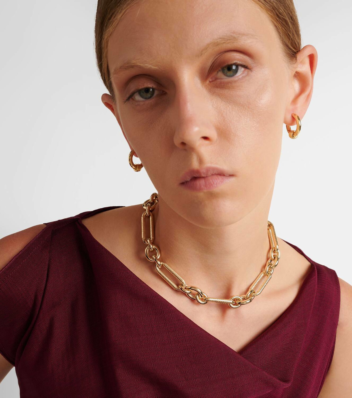Lauren Rubinski Miuccia 14kt gold chain necklace