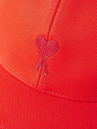 AMI PARIS - Logo-Embroidered Cotton-Gabardine Baseball Cap