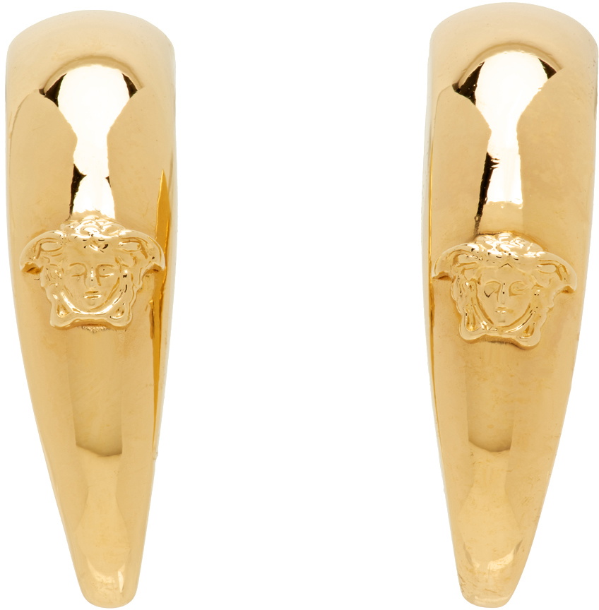 Logo earrings in gold - Versace