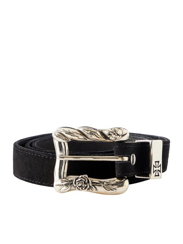Photo: Enfants Riches Déprimés - 3cm Suede Belt - Black