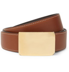 SALLE PRIVÉE - 4cm Brown and Tan Milton Reversible Leather Belt - Brown