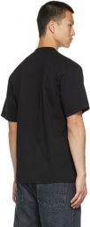 GCDS Black Glow-In-The-Dark Ghost T-Shirt
