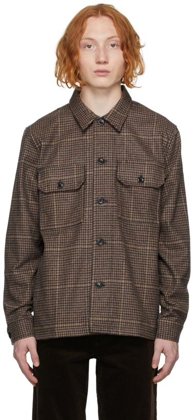 Photo: Norse Projects Taupe Wool Utility Kyle Shirt