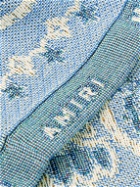 AMIRI - Tapestry Cotton-Jacquard Overshirt - Blue