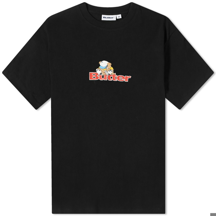 Photo: Butter Goods Men's Teddy Logo T-Shirt in Black