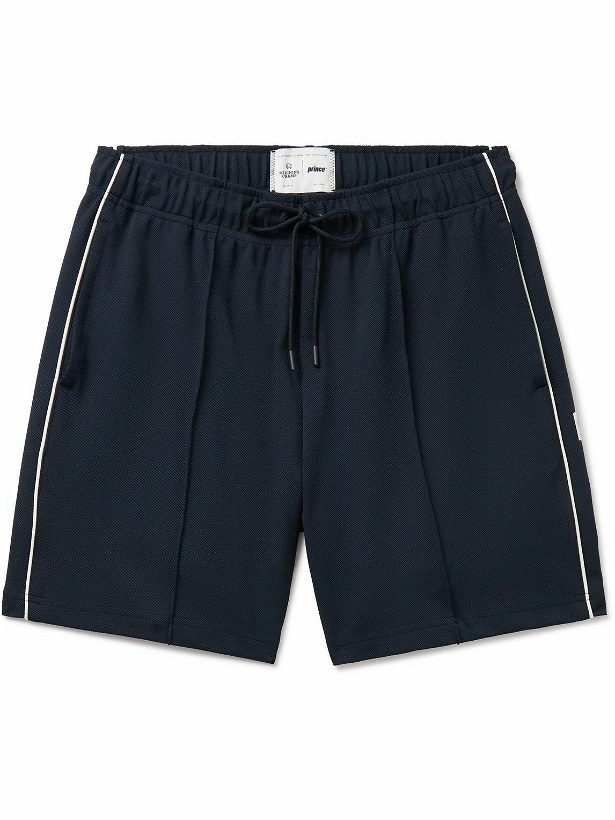 Photo: Reigning Champ - Prince Straight-Leg Piped Stretch-Twill Drawstring Shorts - Blue