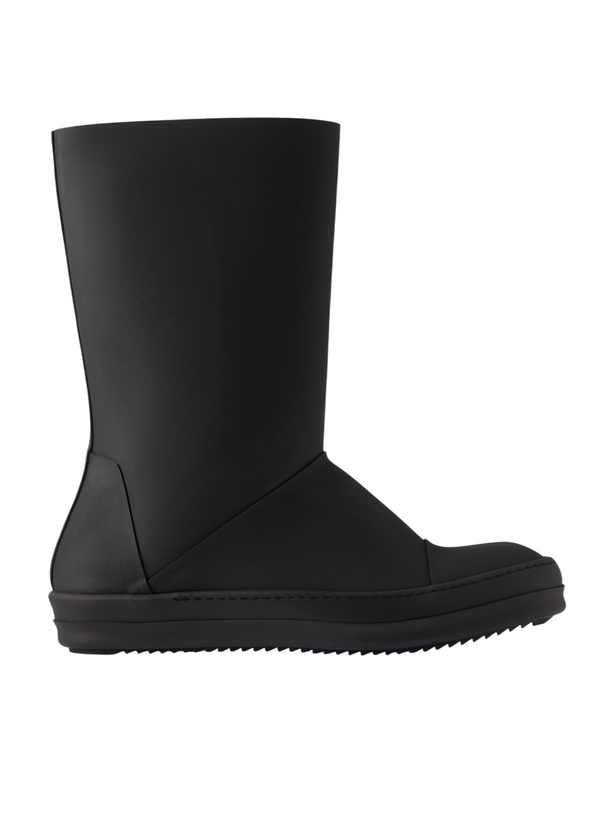 Photo: DRKSHDW by Rick Owens - Sneakwaders Rubber Boots - Black