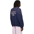 Acne Studios Navy Washed Logo Jacket
