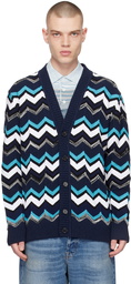 Missoni Blue & Navy Jacquard Cardigan