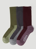 AFFXWRKS - Pack of Three Duo-Tone Socks in Multicolour