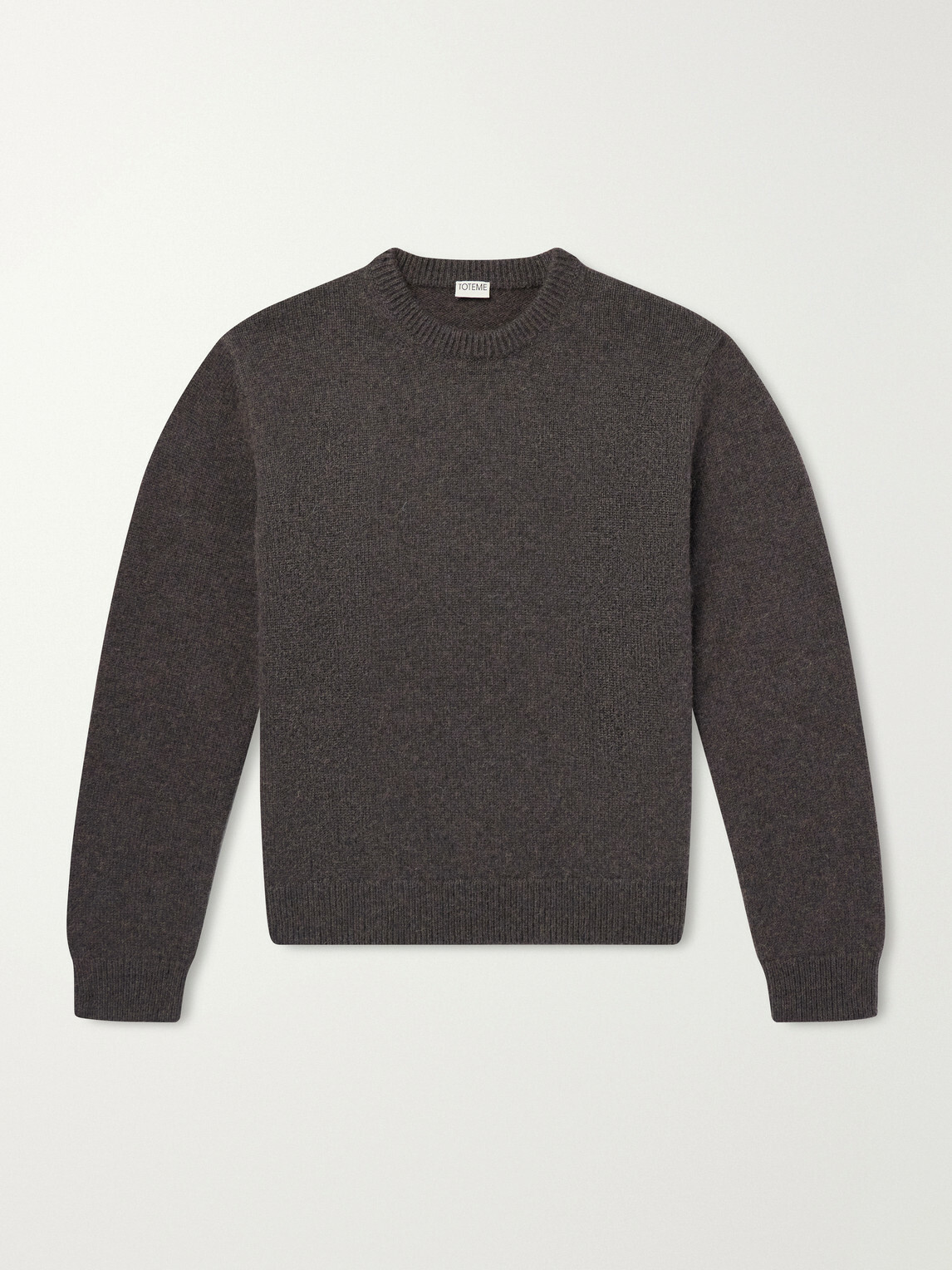 TOTEME - Camel Hair Knit Sweater - Brown