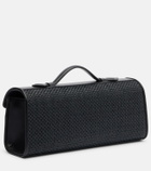 Savette Symmetry Slim raffia top-handle bag