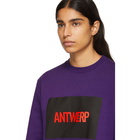 Vier Purple Box Logo Sweathshirt