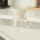 Kinto SCS Porcelain Coffee Brewer - 2 Cups in White