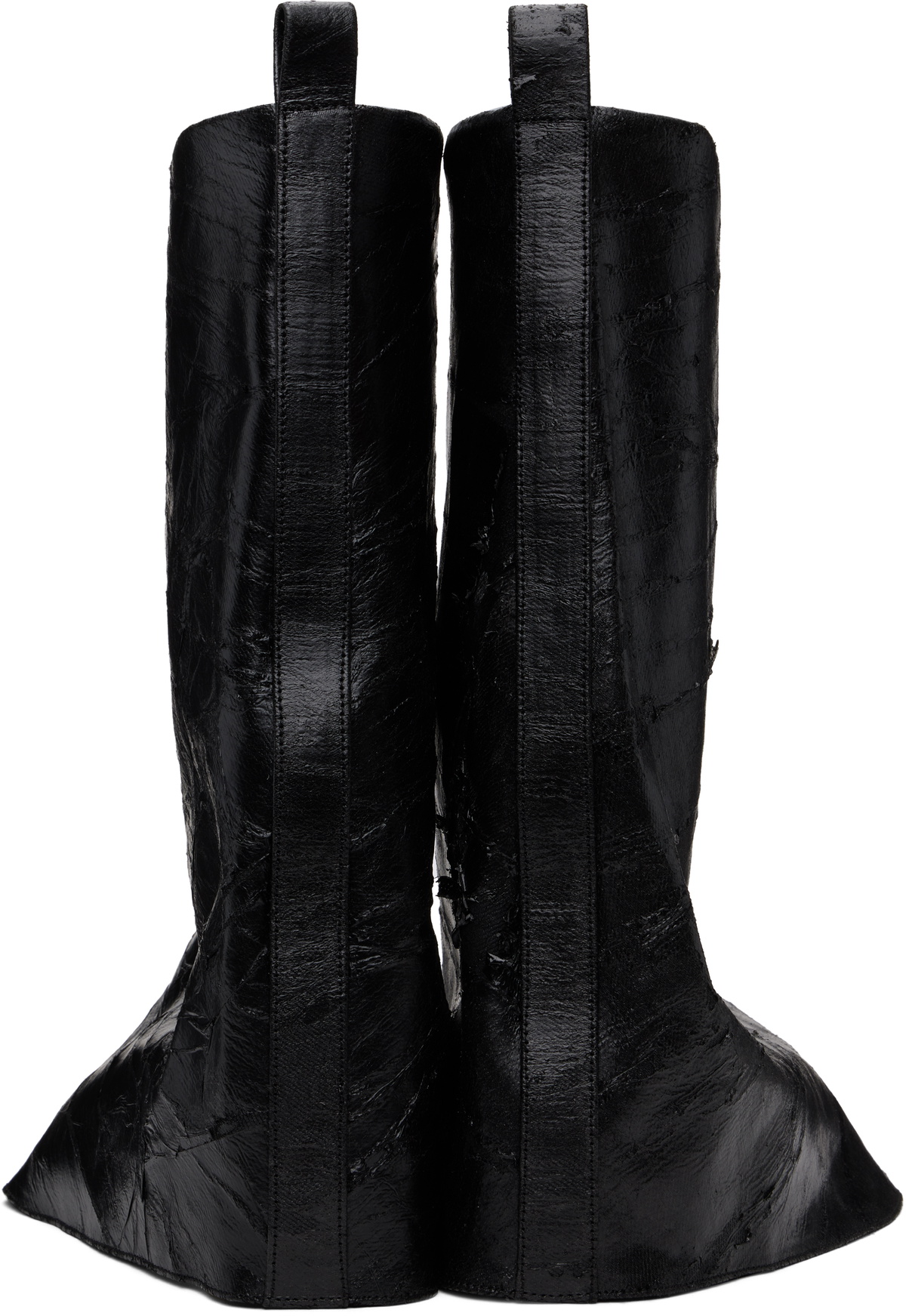 Rick Owens DRKSHDW Black Porterville Low Fetish Chelsea Boots