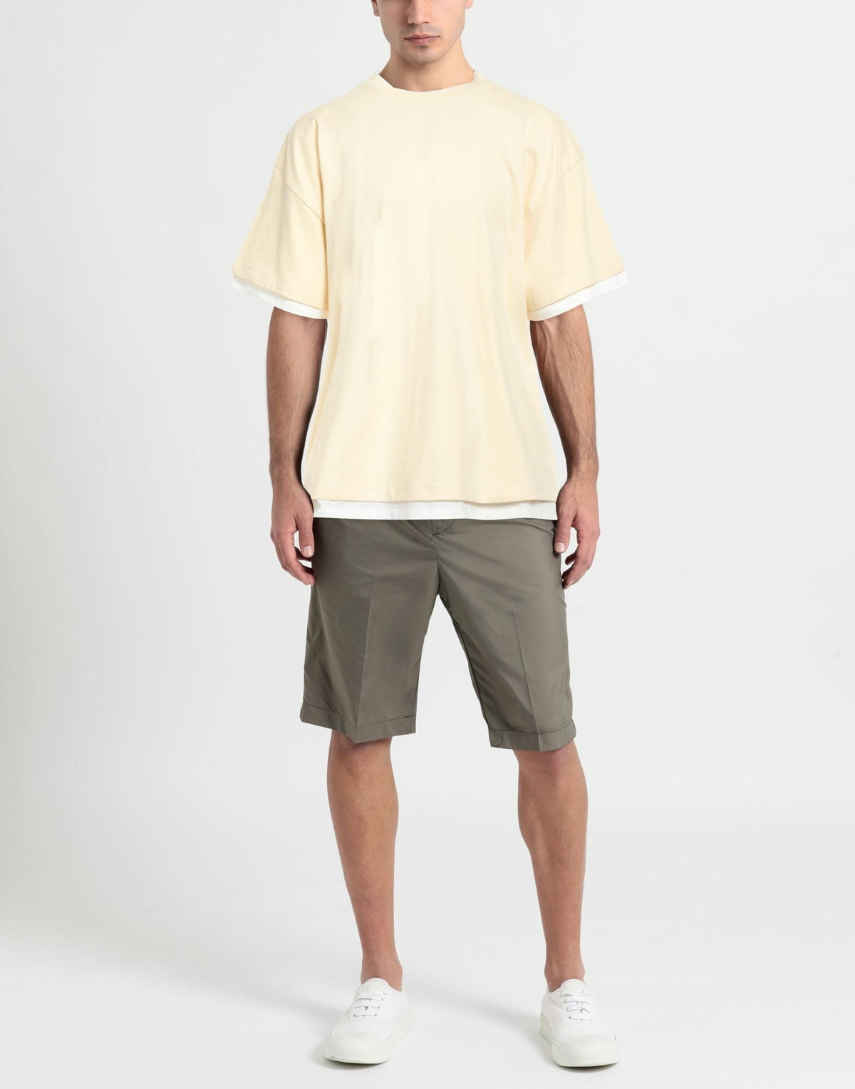 Jil Sander Mens T-shirt Cream