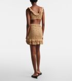 Anna Kosturova Brigitte crochet cotton miniskirt
