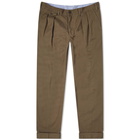 Beams Plus Men's 2 Pleat Chino in Olive