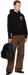 AMI Paris Black Marcel Backpack