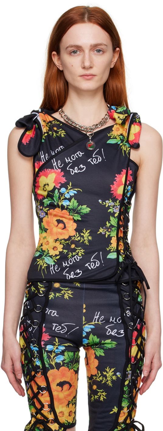 Chopova Lowena Black Losi Tank Top Chopova Lowena