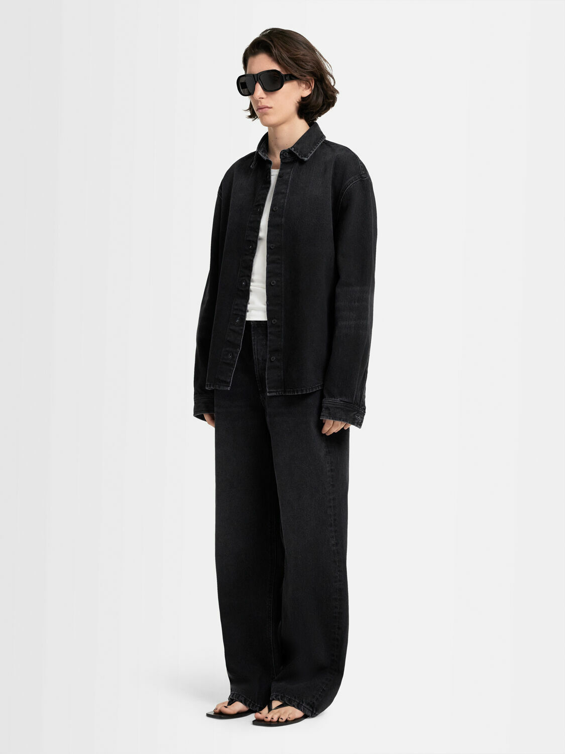 ANNAGRETA Clara Black Wash 5-pocket Denim Jeans