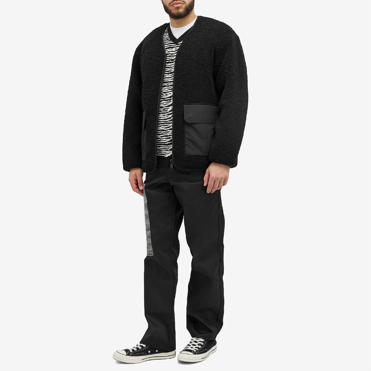 Pleasures Men's Interzone Knitted Vest in Black