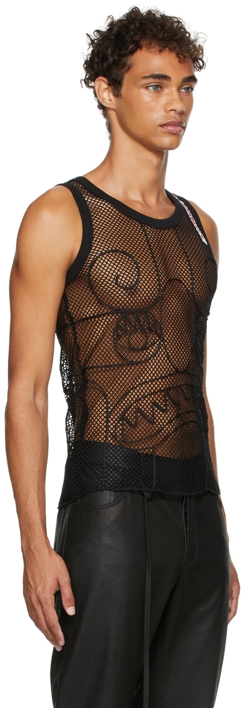 タンクトップ CHARLES JEFFREY LOVERBOY Men Tops 054080401 BLK BLACK Charles Jeffrey Loverboy Mesh Tank Top Charles Jeffrey Loverboy